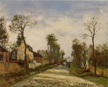 die Straße nach Versailles bei Louveciennes 1870 Camille Pissarro Ölgemälde